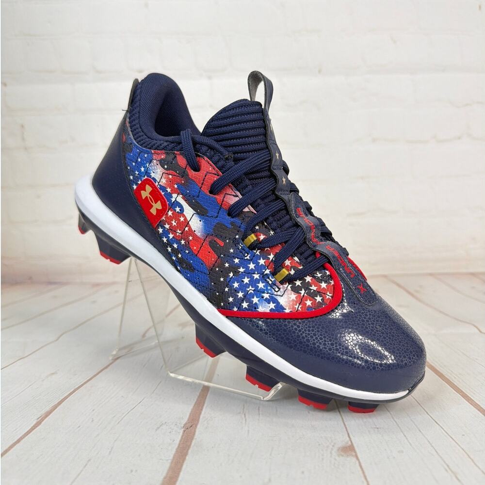 Under Armour Harper 9 TPU 'USA' Baseball Cleats Youth Size 6Y 3027606-400